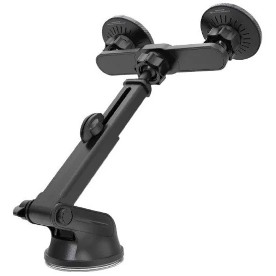 Porodo Dax-l Dual Magsafe Car Phone Mount Adjustable Telescopic Arm _ Black